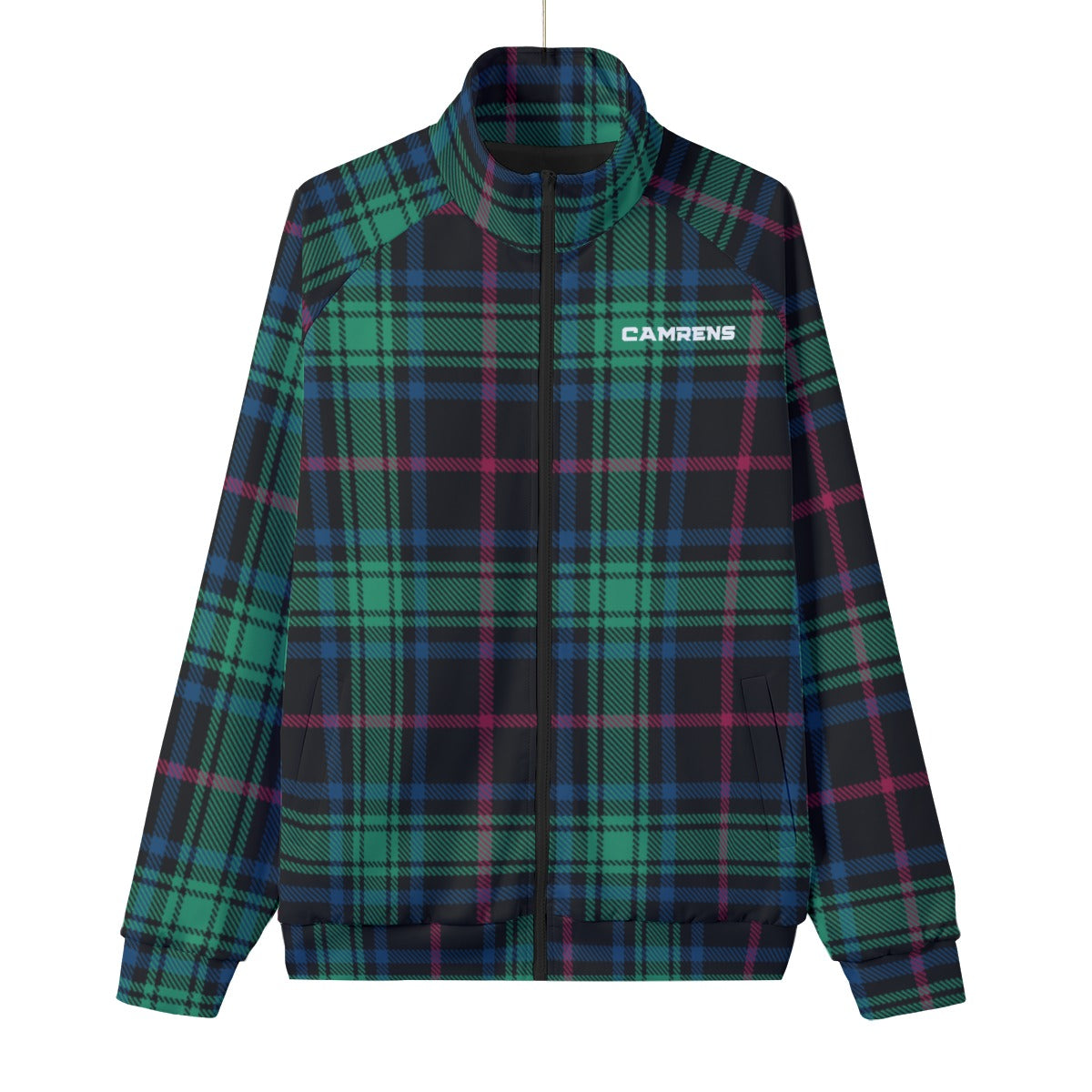 Zip-Up Lining Collar Jacket